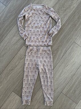 Brave Little Ones floral light purple bamboo pajama set size 3T